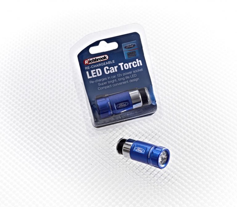 Ford In-Car Rechargeable Torch - Officially Licensed Ford Accessories from Richbrook