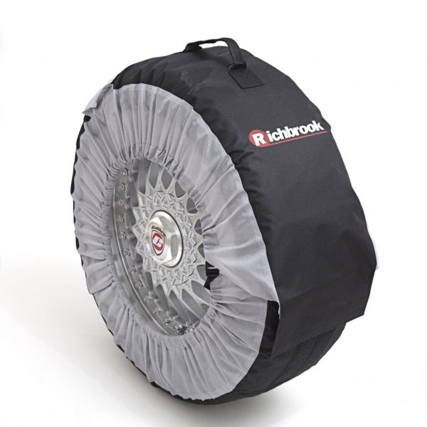 AlaSou Tire Cover,Tyres Covers Wheel Storage Bags For Tyre Set of 4 Tyre With Zipper Black,Fit for Diameter 25 