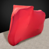 Red Indoor Motorcycle Cover Front - Motorbike Covers